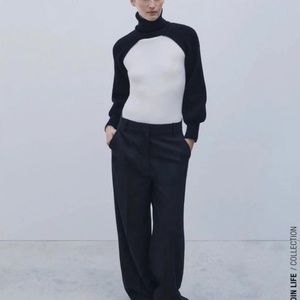 Zara Turtleneck Arm Warmer Sweater